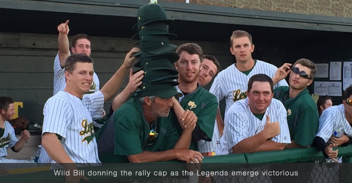 Wild Bill donning the rally cap as Legends emerge victorious