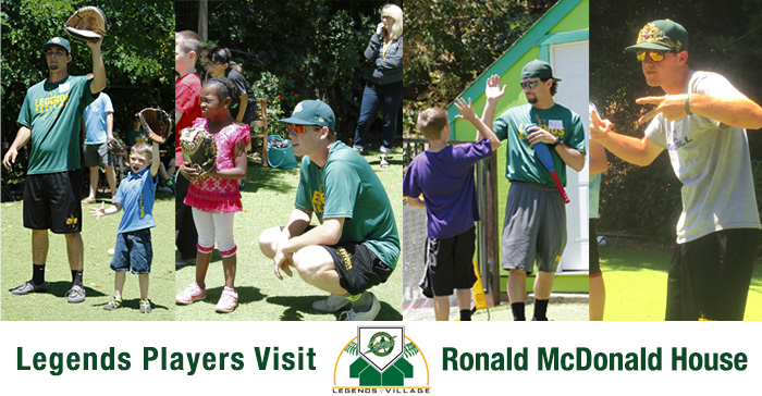 Legends players visit Ronald McDonald House