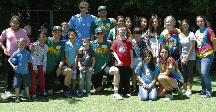 Legends visit Ronald McDonald House