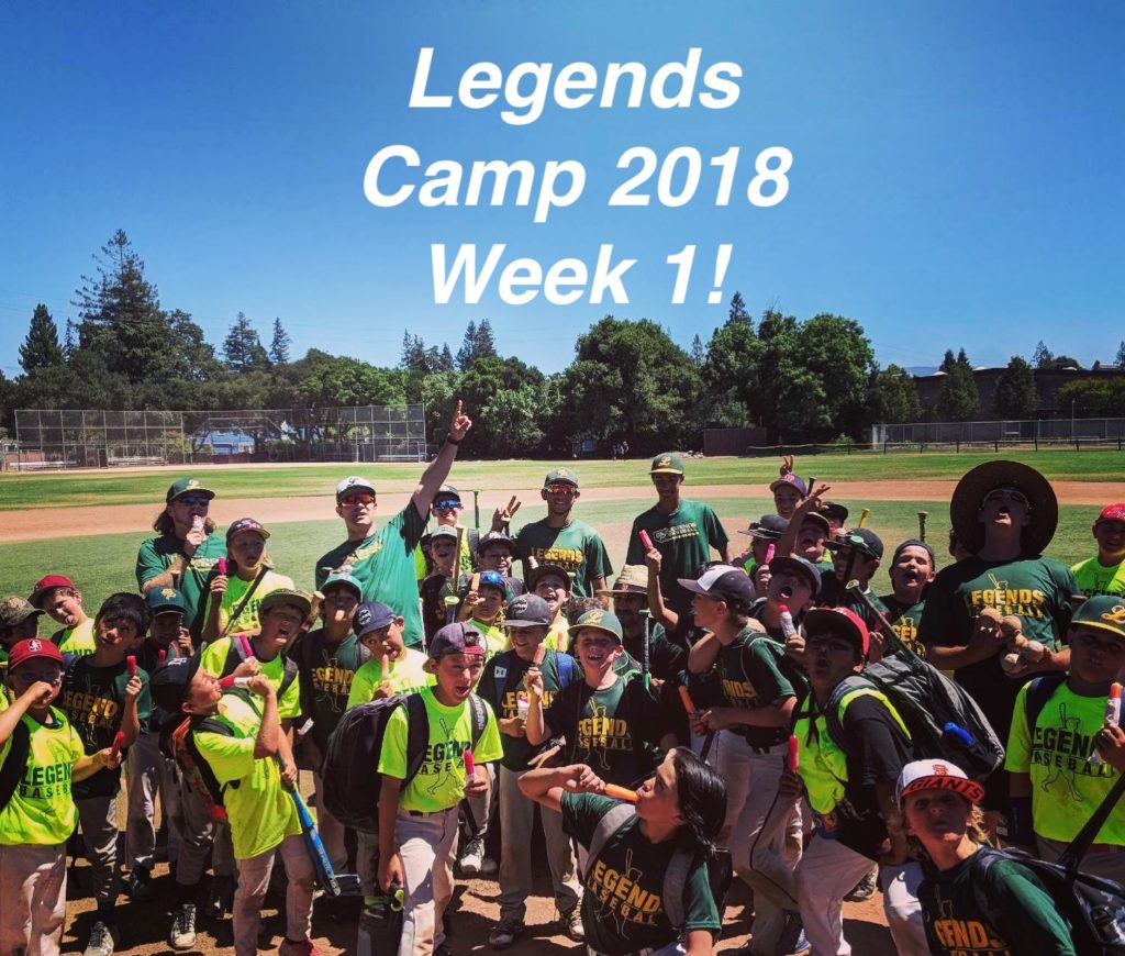 Menlo Park Legends Youth Baseball Camps Week 1