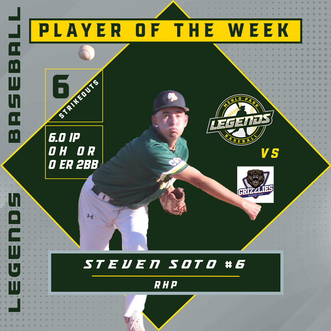 Steven Soto Legends Player of the week