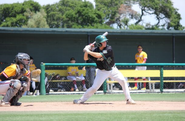 Farr up to bat Legends Baseball