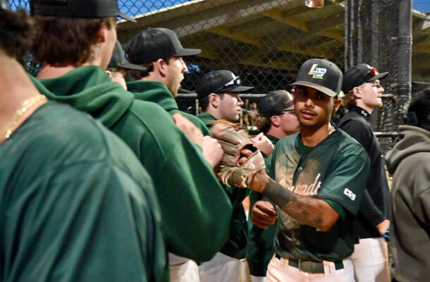 Menlo Park Legends baseball celebrating strong back to back wins in week 3